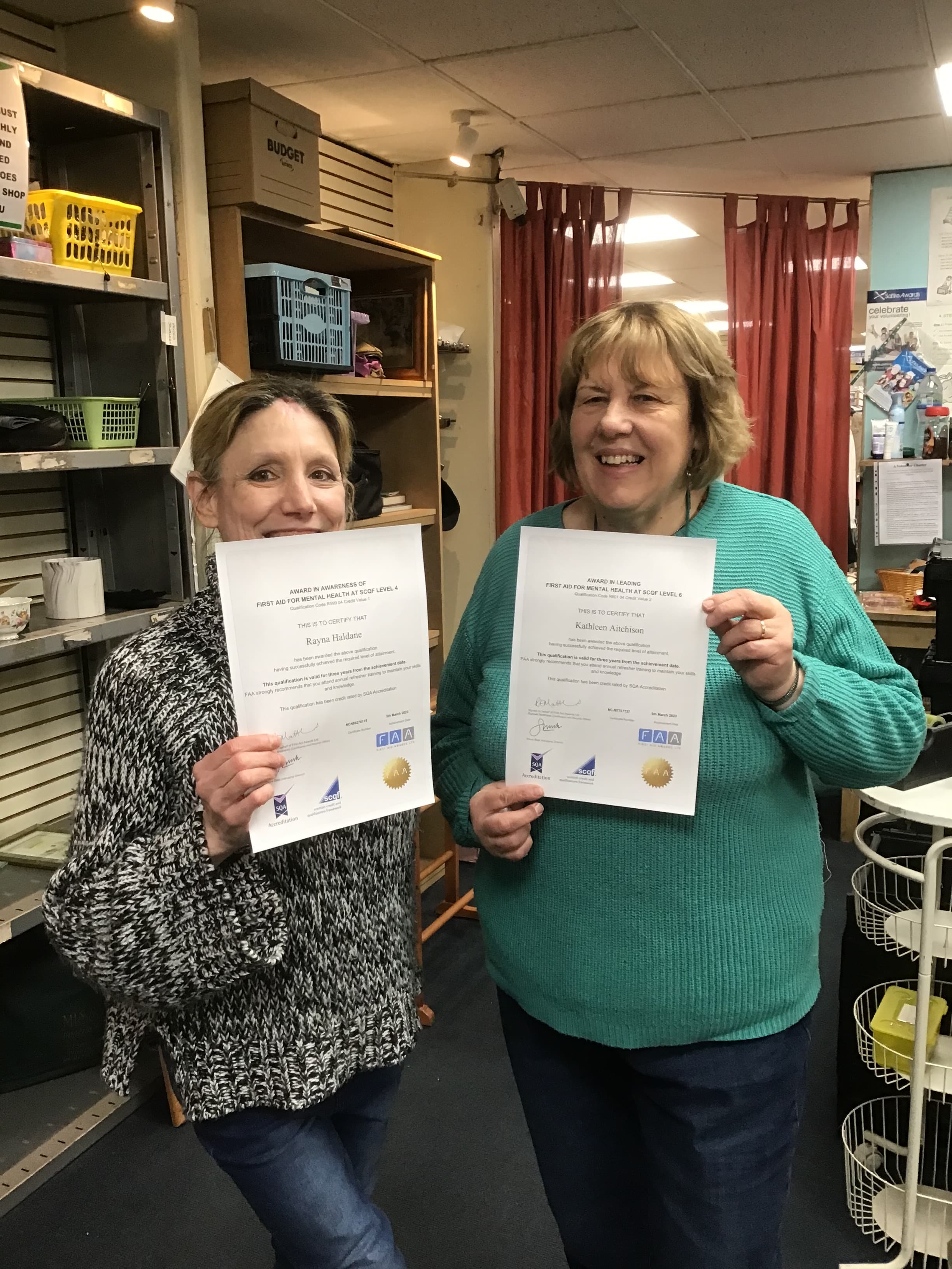 volunteer certificates